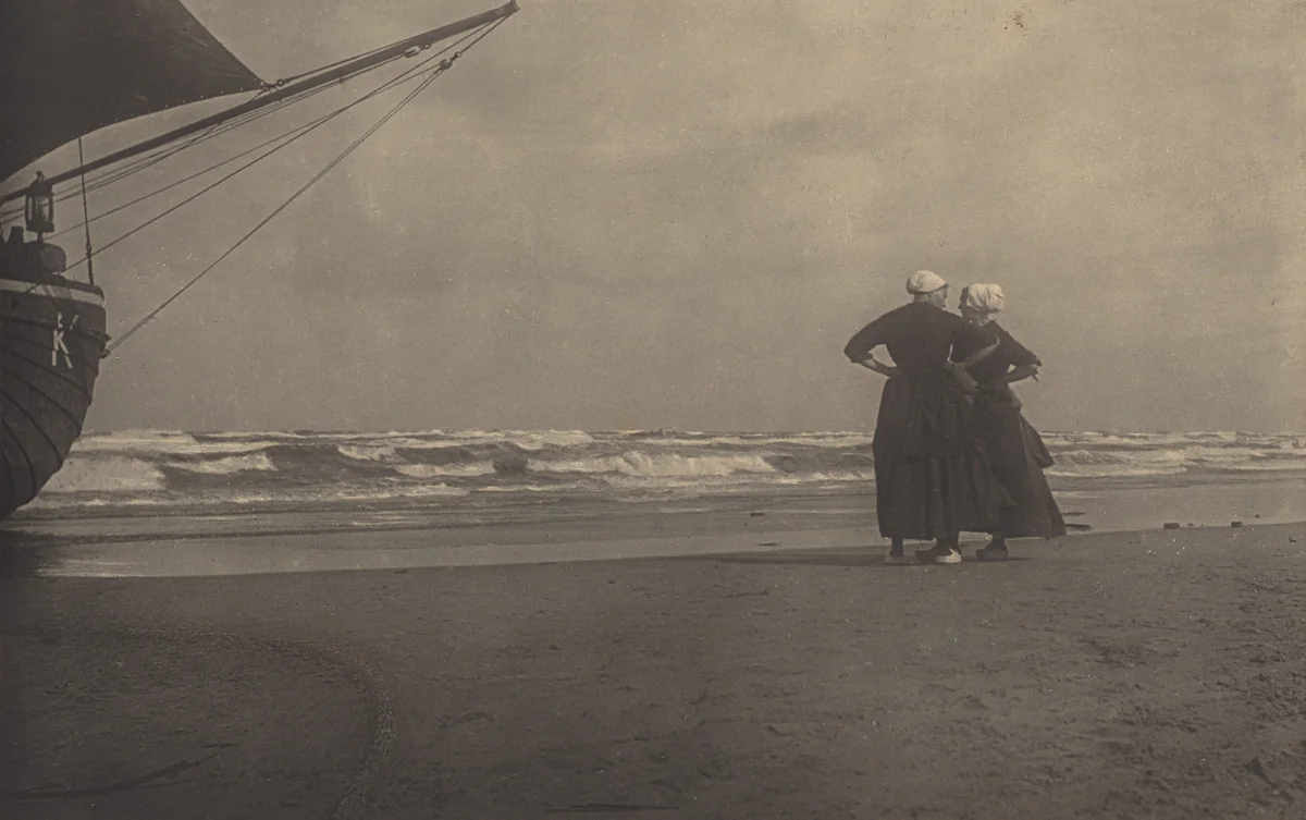 Gossip—Katwyk by Alfred Stieglitz, photograph, 1894