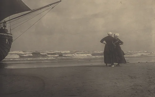 Gossip—Katwyk by Alfred Stieglitz, photograph, 1894