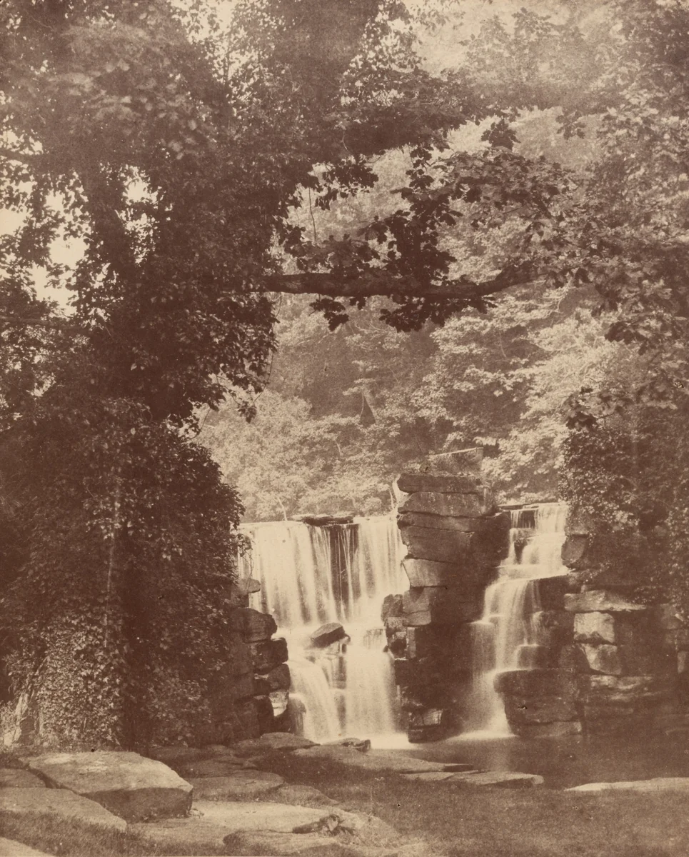 The Upper Falls, Penllergare Valley Woods by John Dillwyn Llewelyn, photograph, 1847-1857