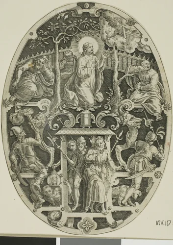 Agony in the Garden, from Passion of Christ by Jan Sadeler, print, 1570-1600
