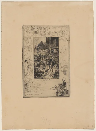 Je fis ce qu'on appelle un bon marche. by Félix-Hilaire Buhot, print, 1847-1898