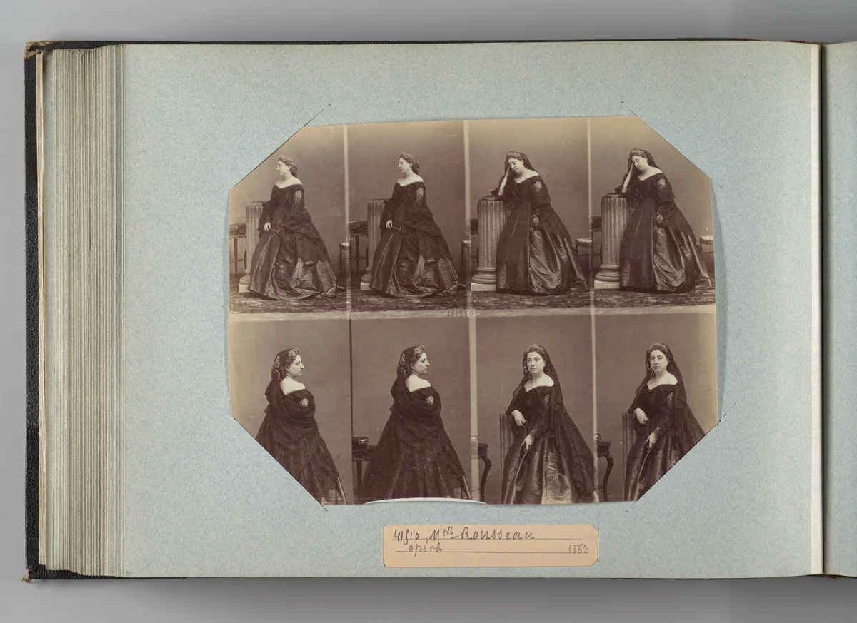 Mlle Rousseau by André Adolphe-Eugène Disdéri, photograph, 1863