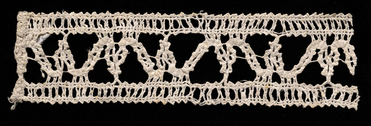Bobbin Lace Insertion with Selvage by Unknown, textile, 1500-1699