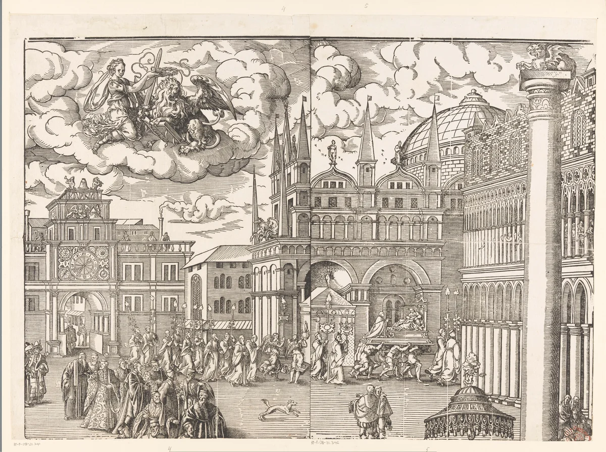 Festa della Sensa (vijfde gedeelte) by Jost Amman, print, 1679