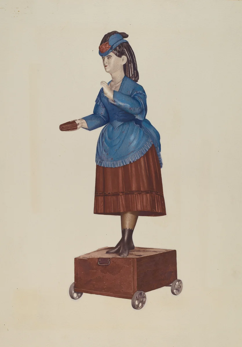 Cigar Store Figure by American 20th Century, index of american design, 1935-1942