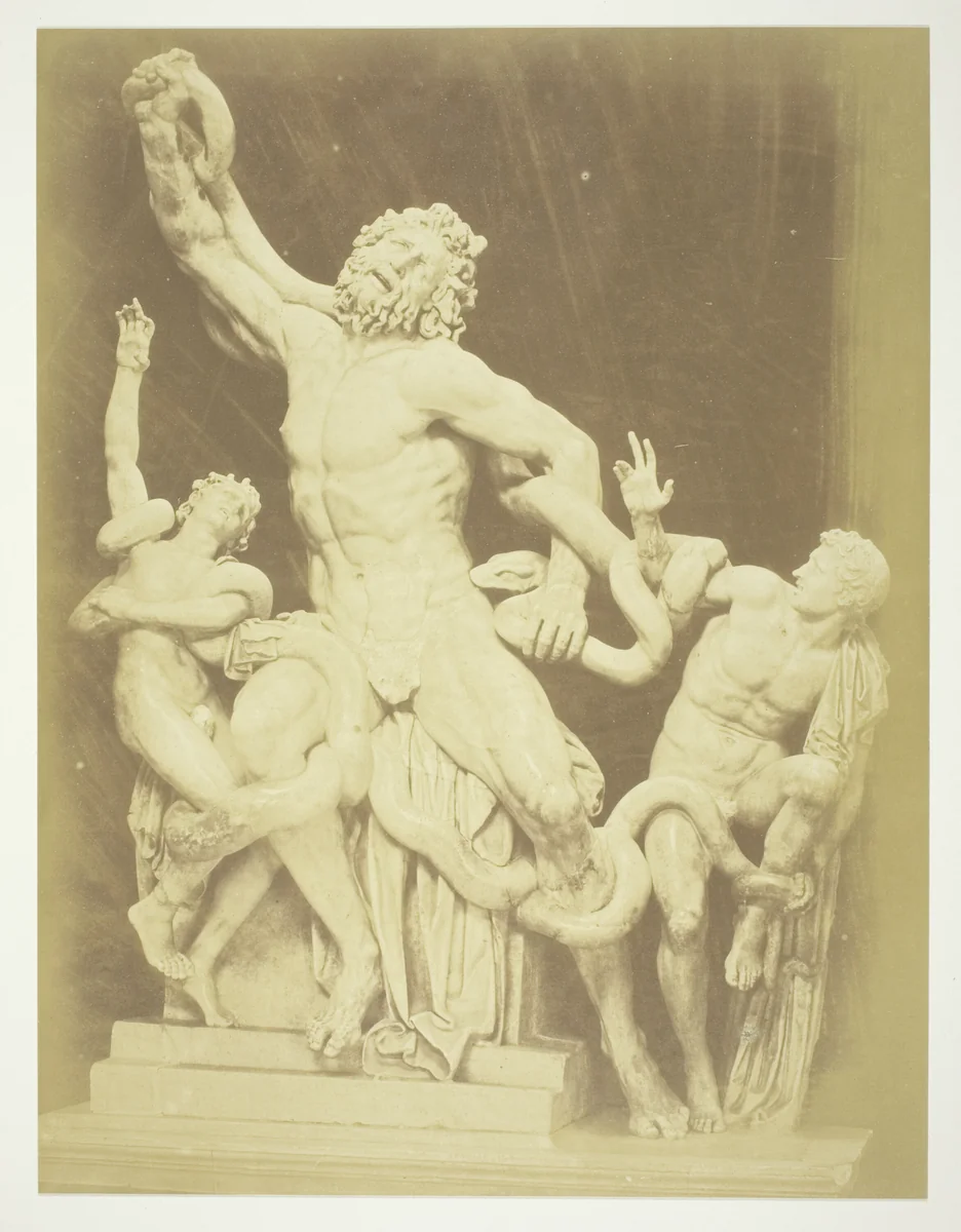 Untitled (Statue of the Laocoon) by Robert Macpherson, photograph, 1852-1862