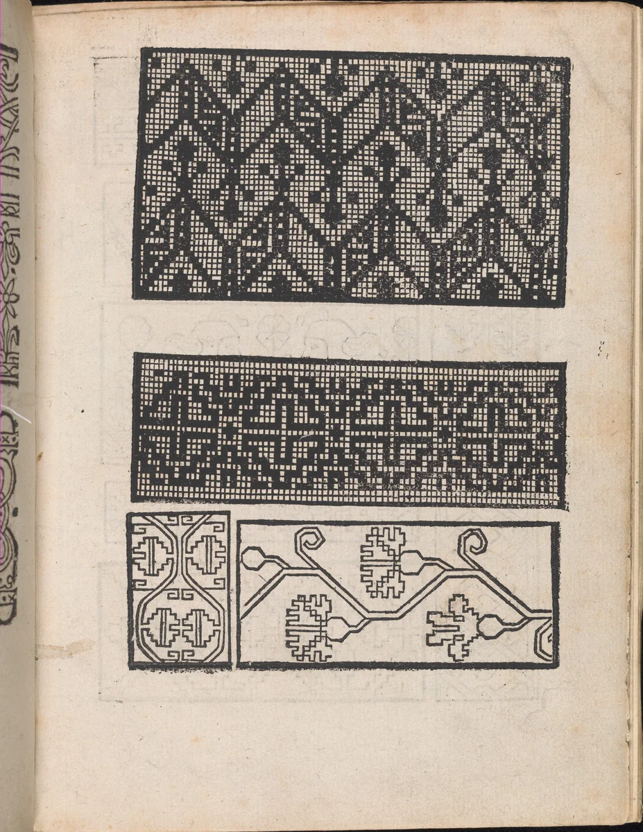 Modelbuch aller Art Nehens vn Stickens (Page 4r) by Christian Egenolff, book, 1535
