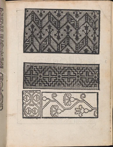 Modelbuch aller Art Nehens vn Stickens (Page 4r) by Christian Egenolff, book, 1535
