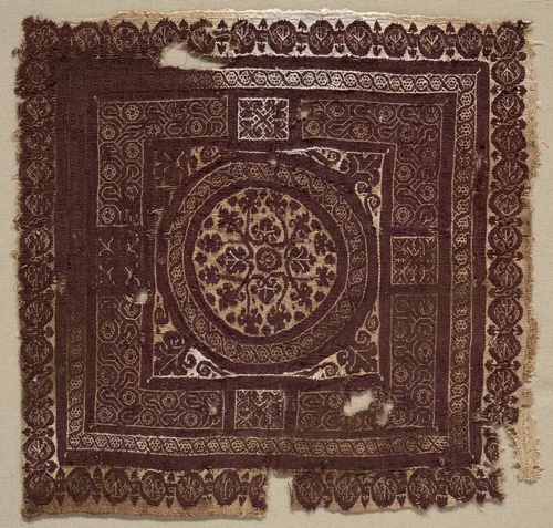 Ornament from a Garment by Unknown, textile, 400-699