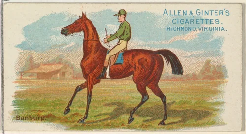 Banburg, from The World's Racers series (N32) for Allen & Ginter Cigarettes by Allen & Ginter, print, 1888