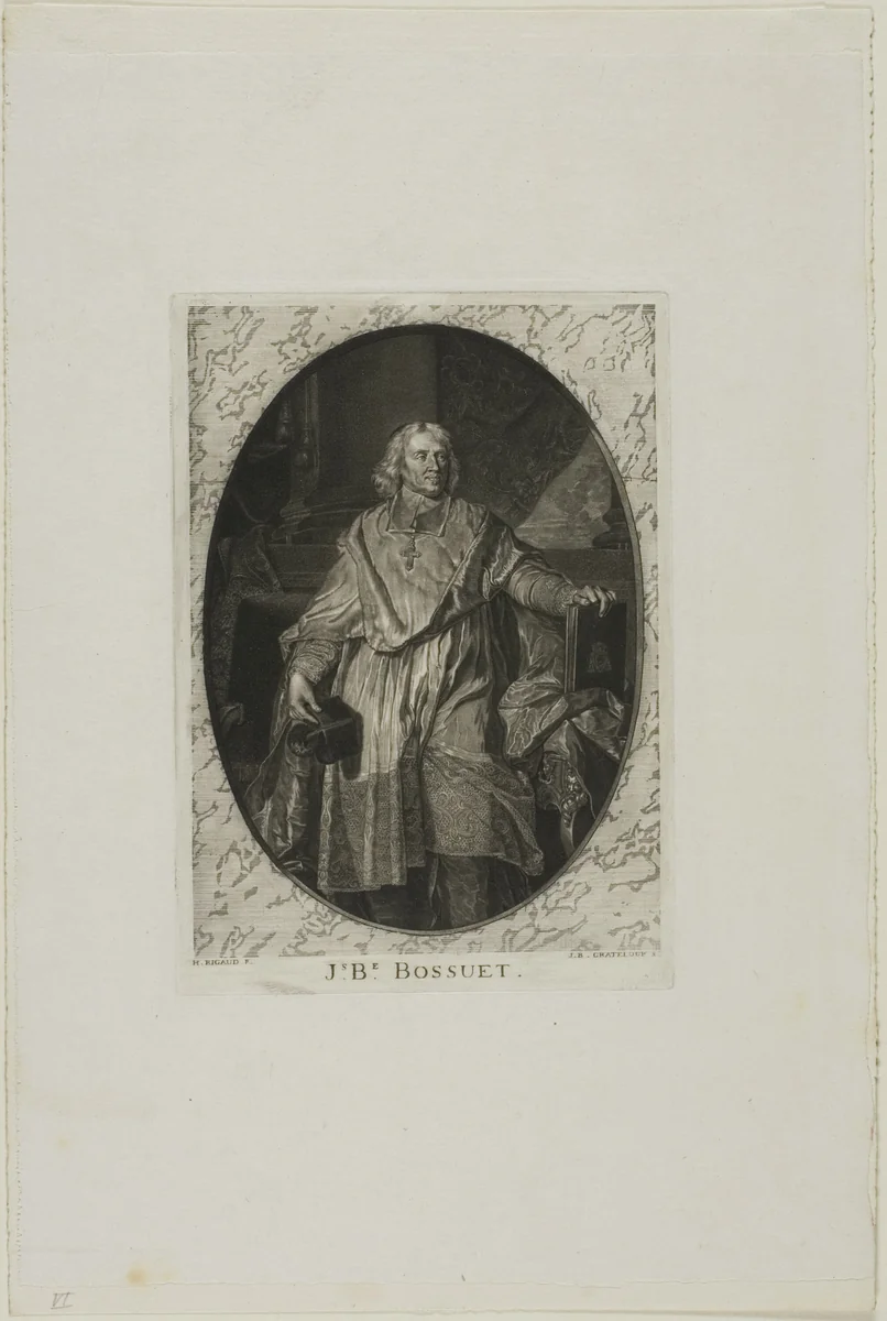 J-B. Bossuet: Standing by Jean-Baptiste de Grateloup, print, 1755-1817