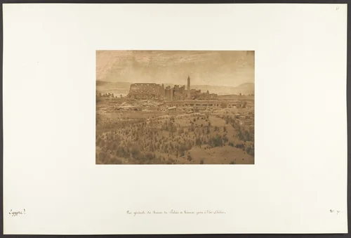 Vue générale des Ruines du Palais de Karnac (prise à l'Est) - Thèbes by Maxime Du Camp, photograph, 1849-1850