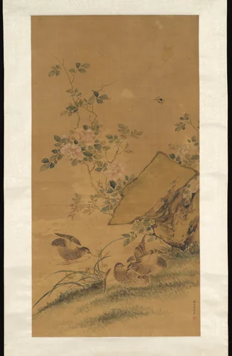 Flowers and Birds by Zhang Ruoai, painting, 1700-1733