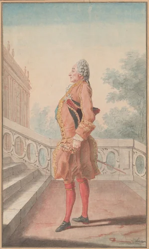 The Maréchal de Brissac by Louis de Carrogis, drawing, 1763