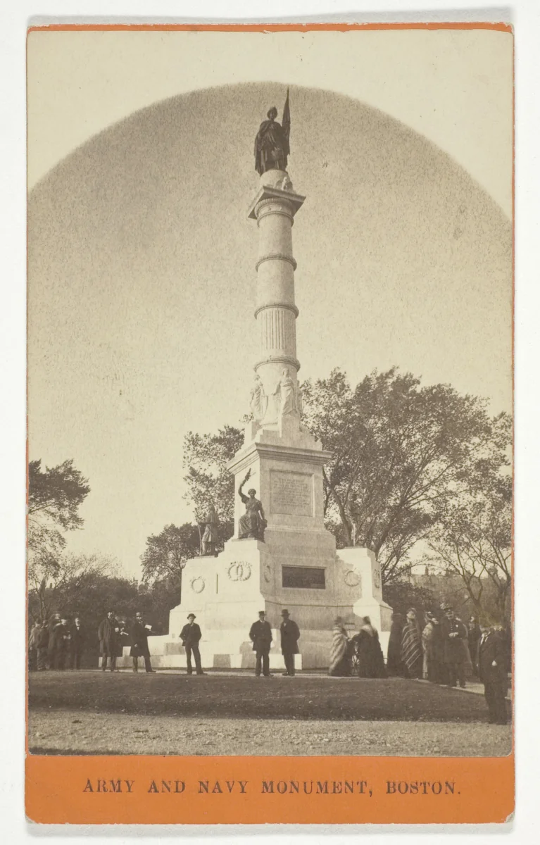 Army and Navy Monument, Boston by Artist Unknown, photograph, 1840-1900