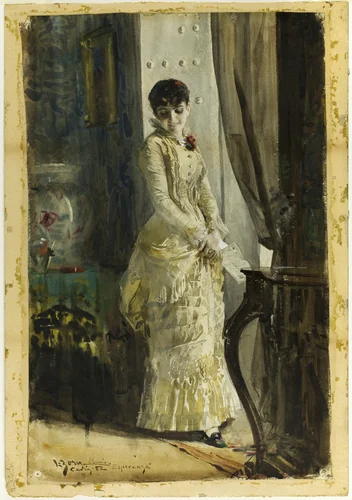 Esperanza by Anders Zorn, drawing, 1882