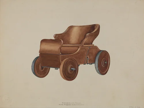 Toy Automobile by Wilbur M Rice, index of american design, 1938