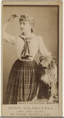 Miss Fortesque, from the Actors and Actresses series (N145-7) issued by Duke Sons & Co. to promote Duke Cigarettes by W. Duke, Sons & Co., photograph, 1880-1889