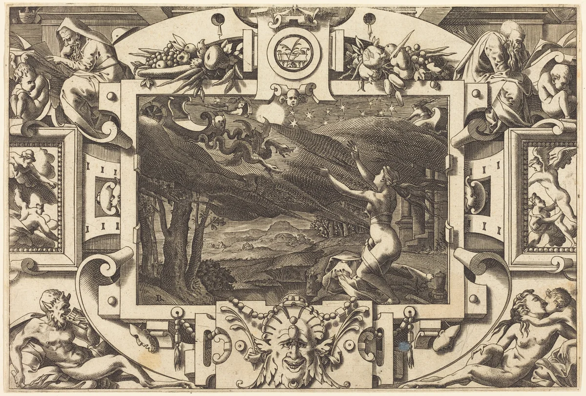 The Incantation of Medea by René Boyvin; Leonard Thiry, print, 1563