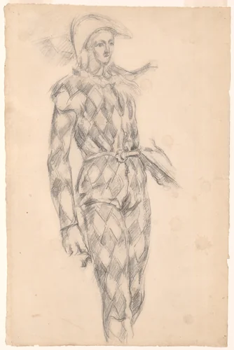 Study of a Harlequin by Paul Cézanne, drawing, 1883-1893
