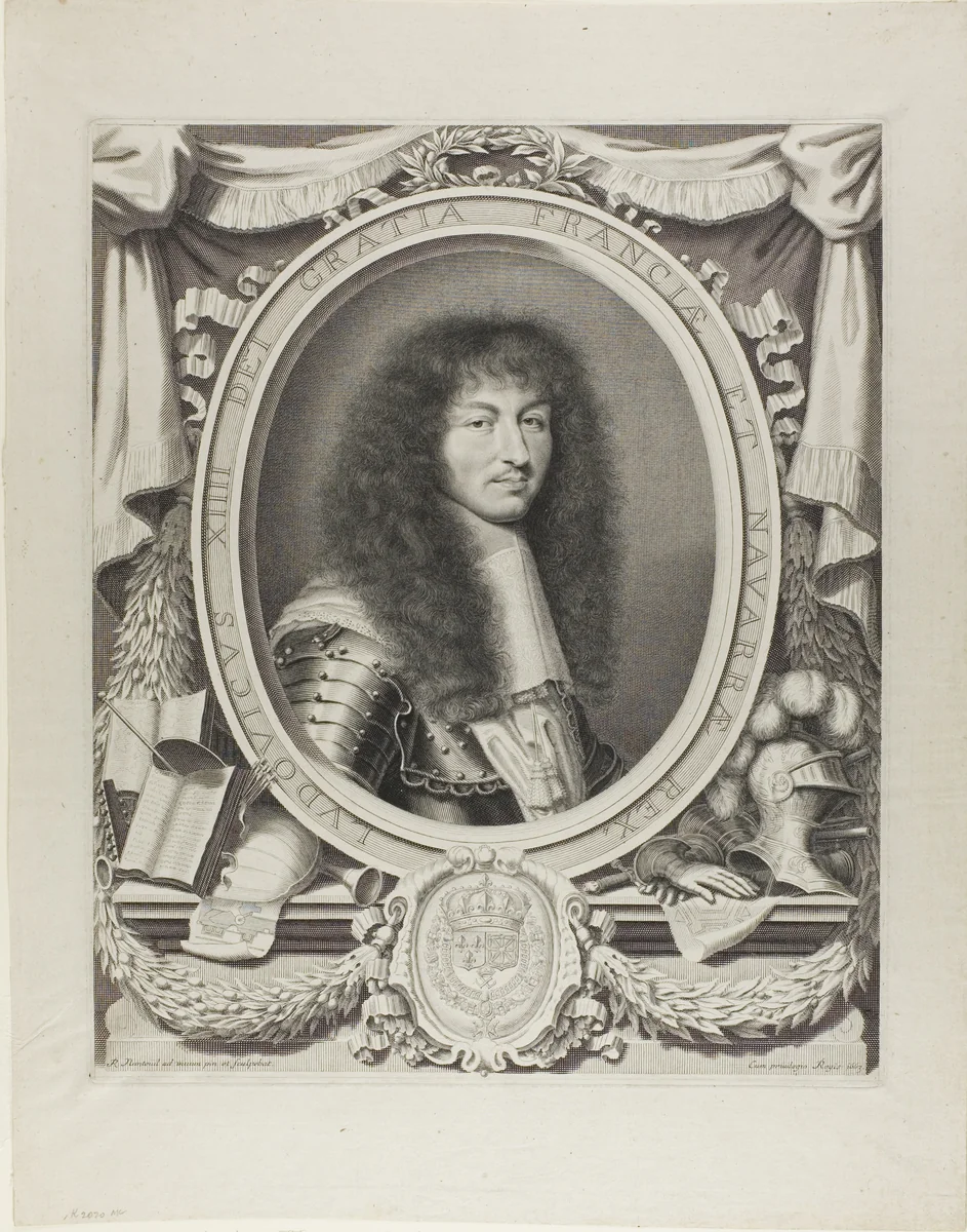 Louis XIV by Robert Nanteuil, print, 1663