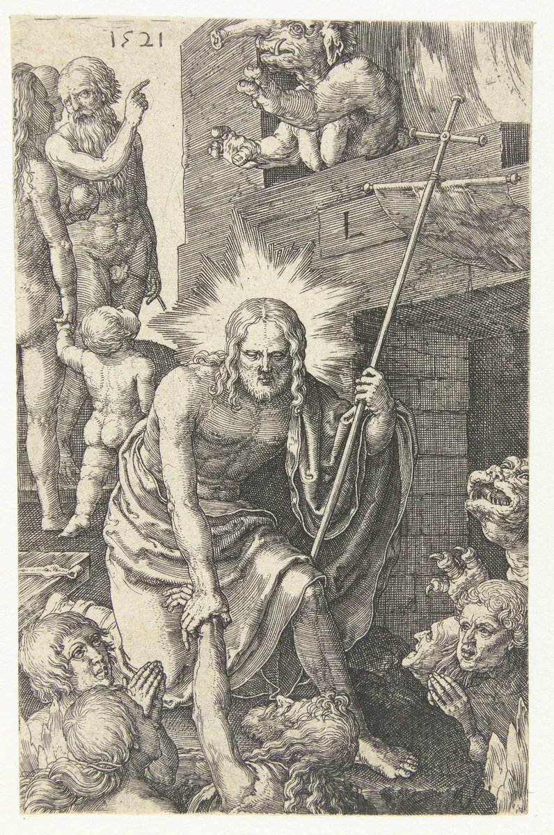 De hellevaart van Christus by Unknown, print, 1521