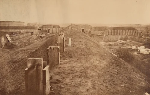 Interior of Fort Foote by American 19th Century, photograph, 1863
