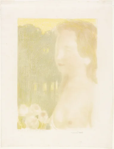 She was More Beautiful Than Dreams, plate seven from Love by Maurice Denis, print, 1898-1899