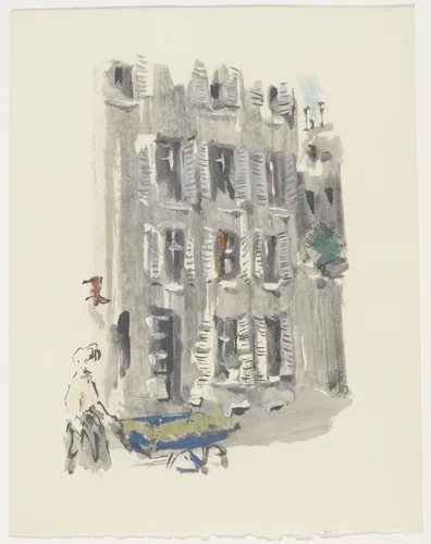 Plate (facing page 222) from Mille Regrets (A Thousand Regrets) by Christian Bérard, illustrated book, 1947