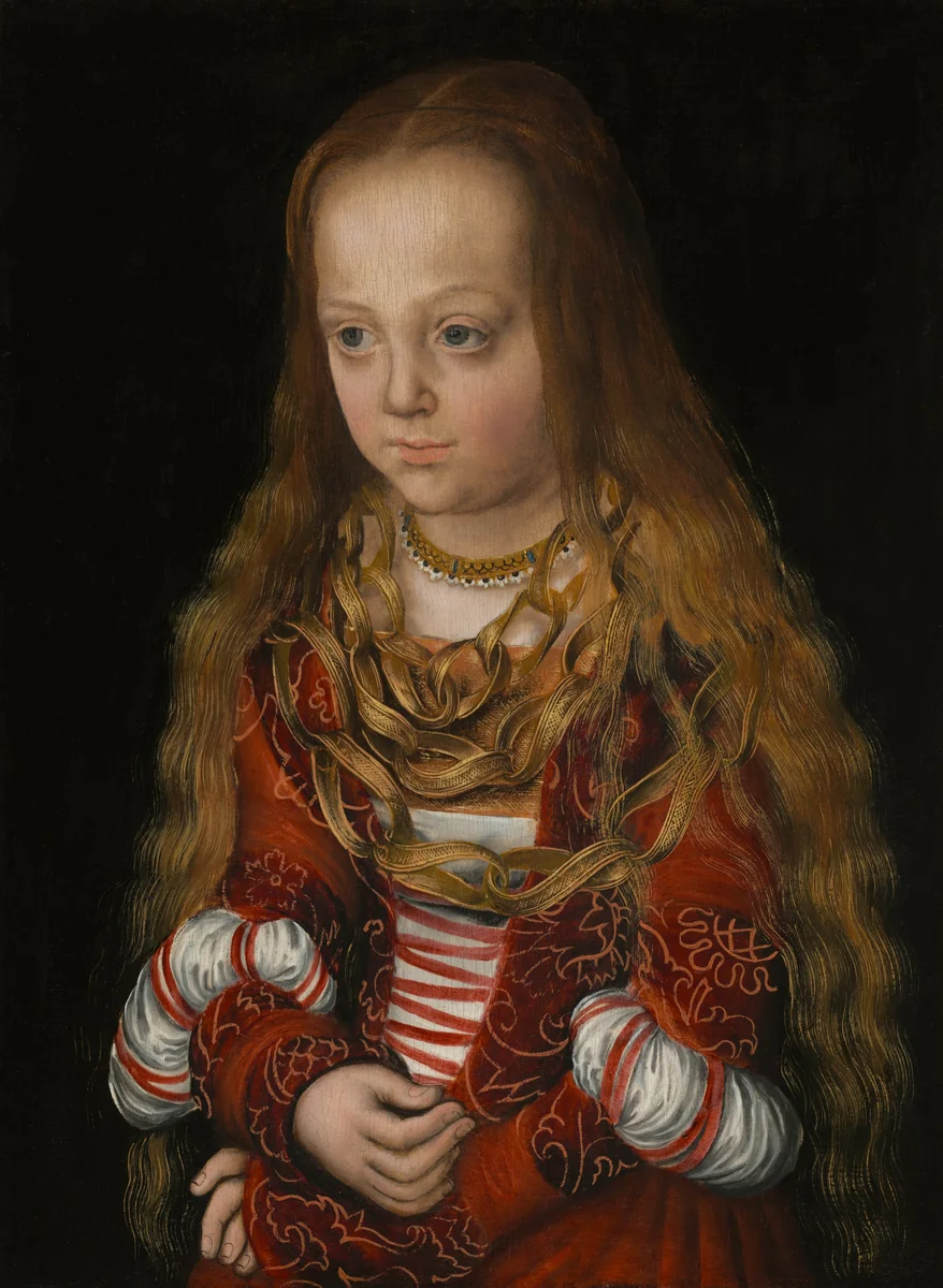 A Princess of Saxony by Lucas Cranach, painting, 1517