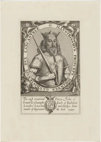 Prince John of Gaunt, Duke of Lancaster by Unknown 19th Century, print, 1800-1899
