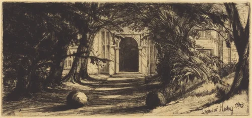 Mytton Hall (Lancashire) by Francis Seymour-Haden, portfolio, 1859