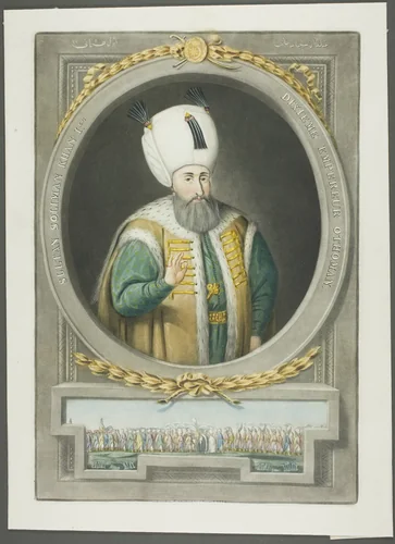 Soliman Kahn I, from Portraits of the Emperors of Turkey by John Young, print, 1815
