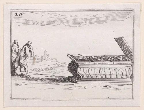 Le Tombeau (The Tomb), plate 20 from "Lux Claustri ou La Lumière du Cloitre" (The Light of the Cloisters) by Jacques Callot, print, 1621-1635