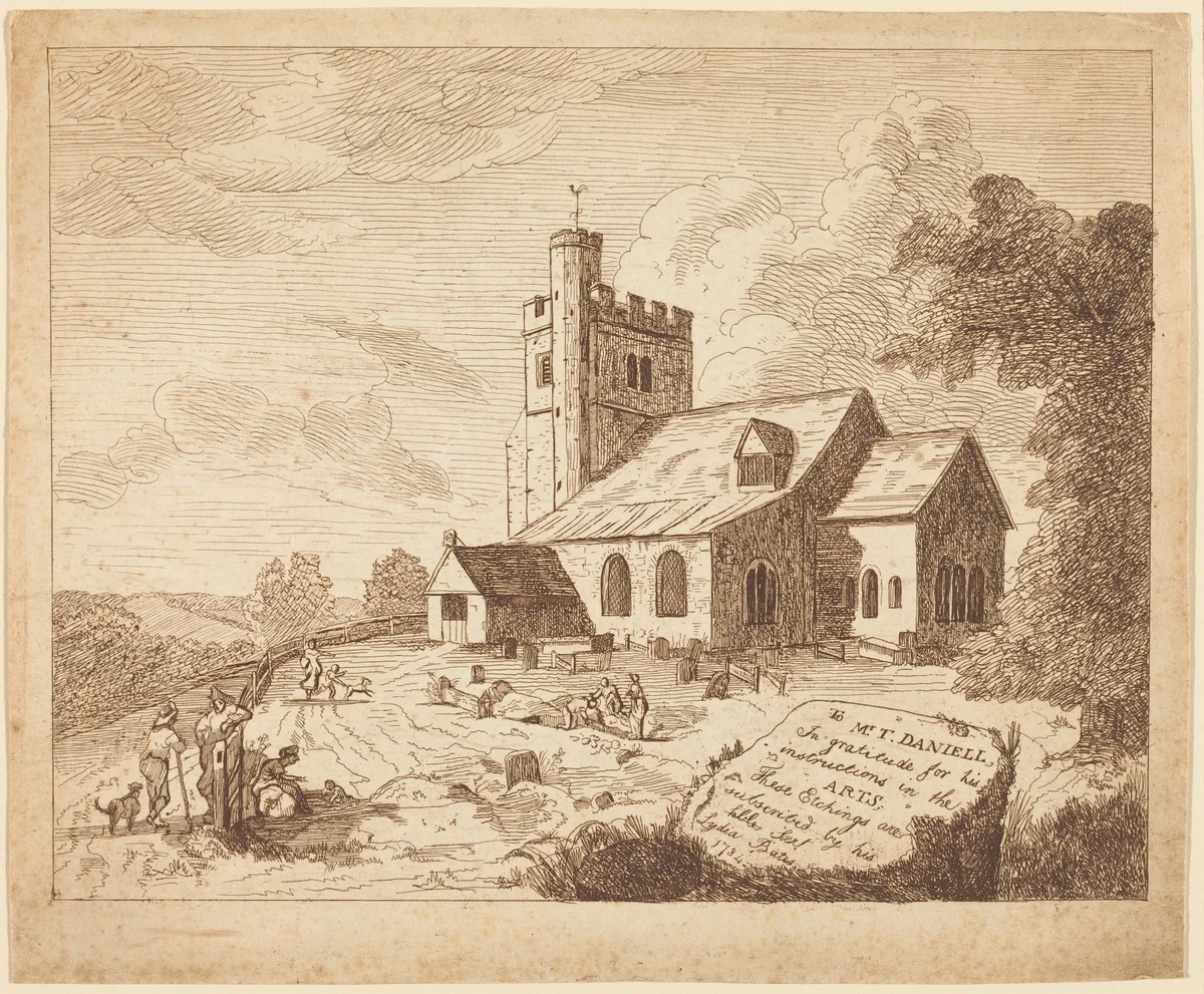 Title Page by Lydia Bates, print, 1784