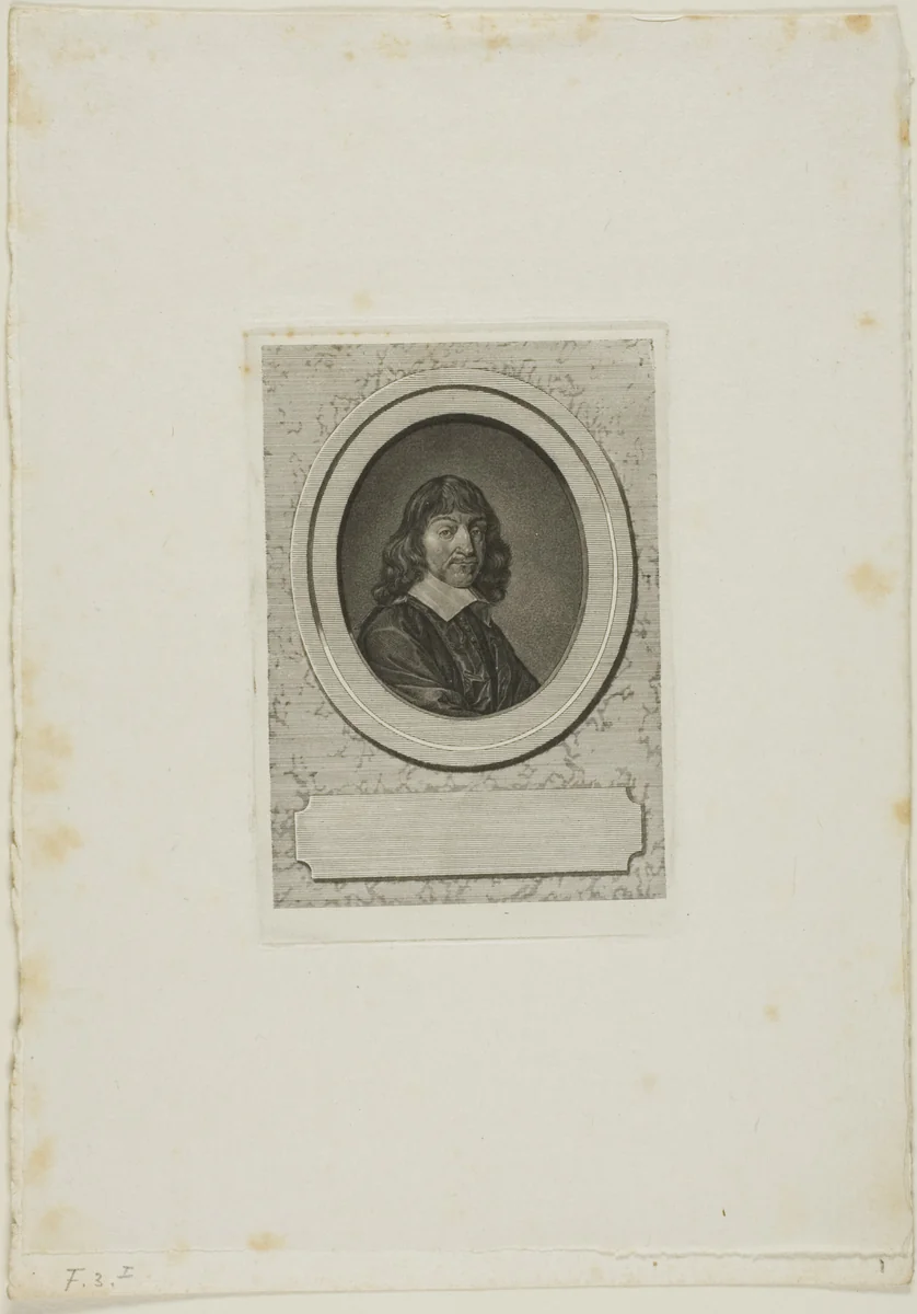 Descartes by Jean-Baptiste de Grateloup, print, 1755-1817