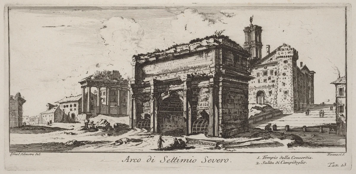 Arco di Settimio Severo by Giovanni Battista Piranesi, portfolio, 1748