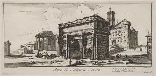 Arco di Settimio Severo by Giovanni Battista Piranesi, portfolio, 1748