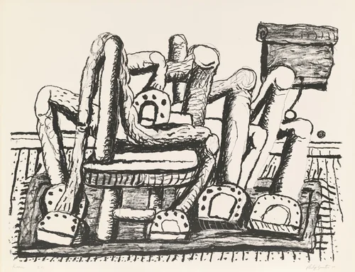 Room [special proof] by Philip Guston, print, 1979-1980