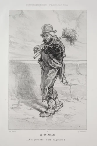 Le Balayeur by Paul Gavarni, print, 1852-1862