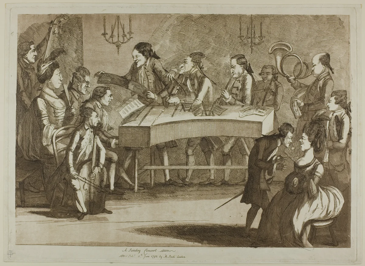 A Sunday Concert by James Bretherton, print, 1777-1787