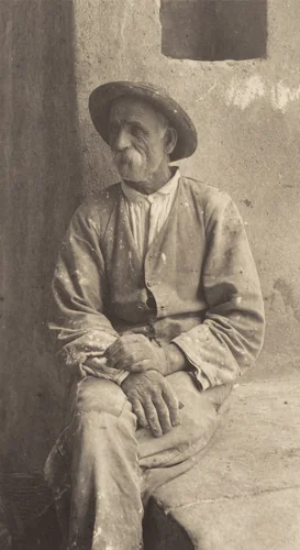 Italian Mason, Bellagio by Alfred Stieglitz, photograph, 1887