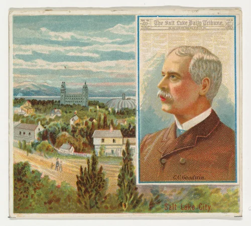 G.C. Goodwin, The Salt Lake City Tribune, from the American Editors series (N35) for Allen & Ginter Cigarettes by Allen & Ginter, print, 1887
