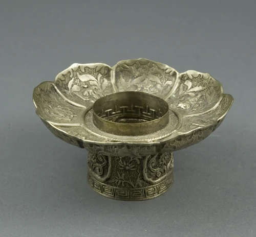 Lotus-Shaped Altar Bowl Stand by Tibet, other, 1701-1800