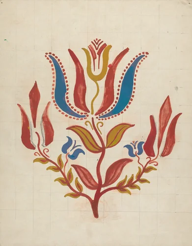 Design from Proposed Portfolio by American 20th Century, index of american design, 1935-1942