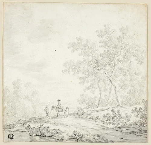 Landscape with Two Figures, One on Horseback by Johann Christophe Dietzsch
Jacob Cats, drawing, 1730-1799