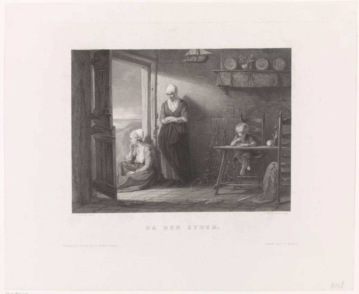 After the Storm by Edouard Taurel, print, 1859
