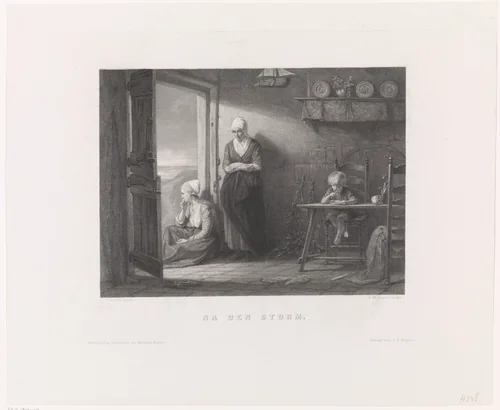 After the Storm by Edouard Taurel, print, 1859