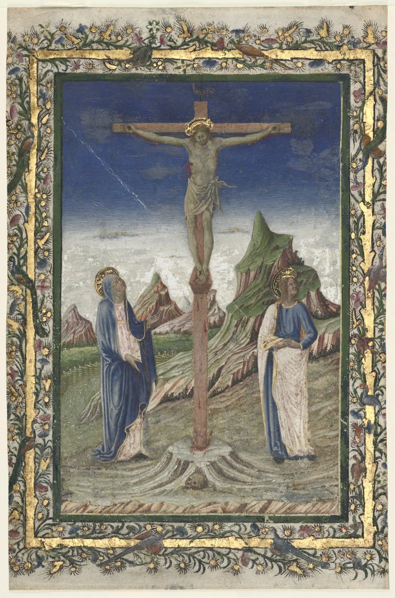 Single Leaf from a Missal: The Crucifixion by Unknown, manuscript, 1475-1500