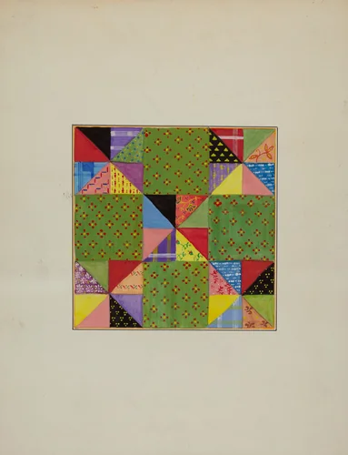 Quilt Section by Cornelius Christoffels; Margaret Linsley, index of american design, 1940